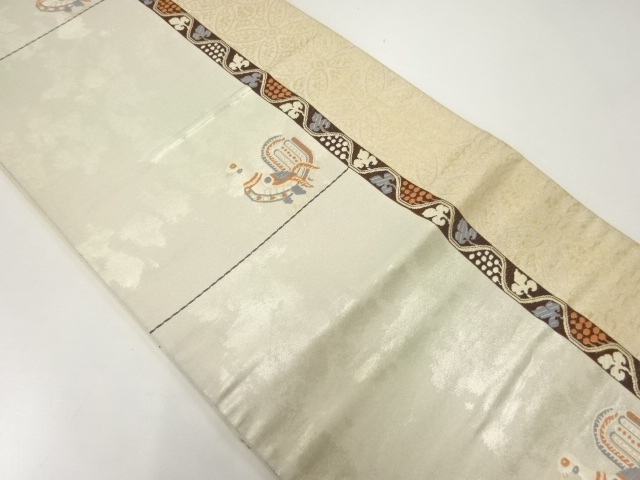 JAPANESE FUKURO OBI / WOVEN BIRD